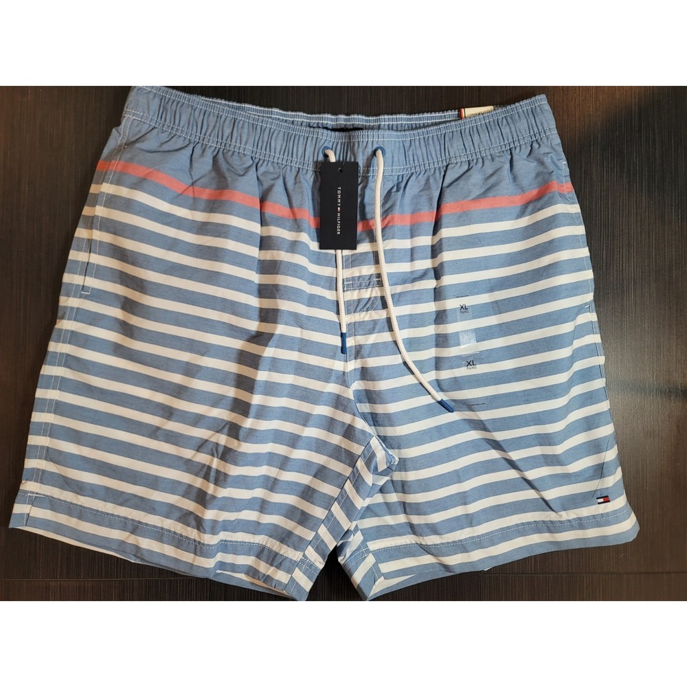 Tommy Hilfiger Swimming shorts NEW With tags size XL classic Blue white stripes